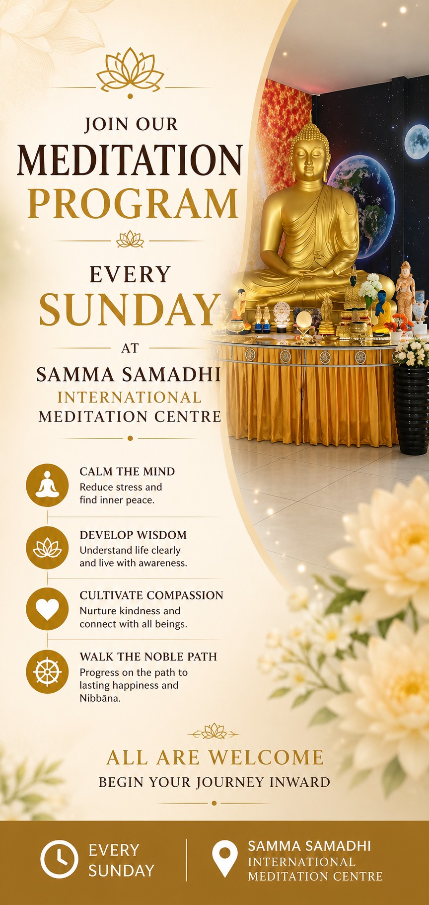Join Our Meditation Programme Samma Samadhi